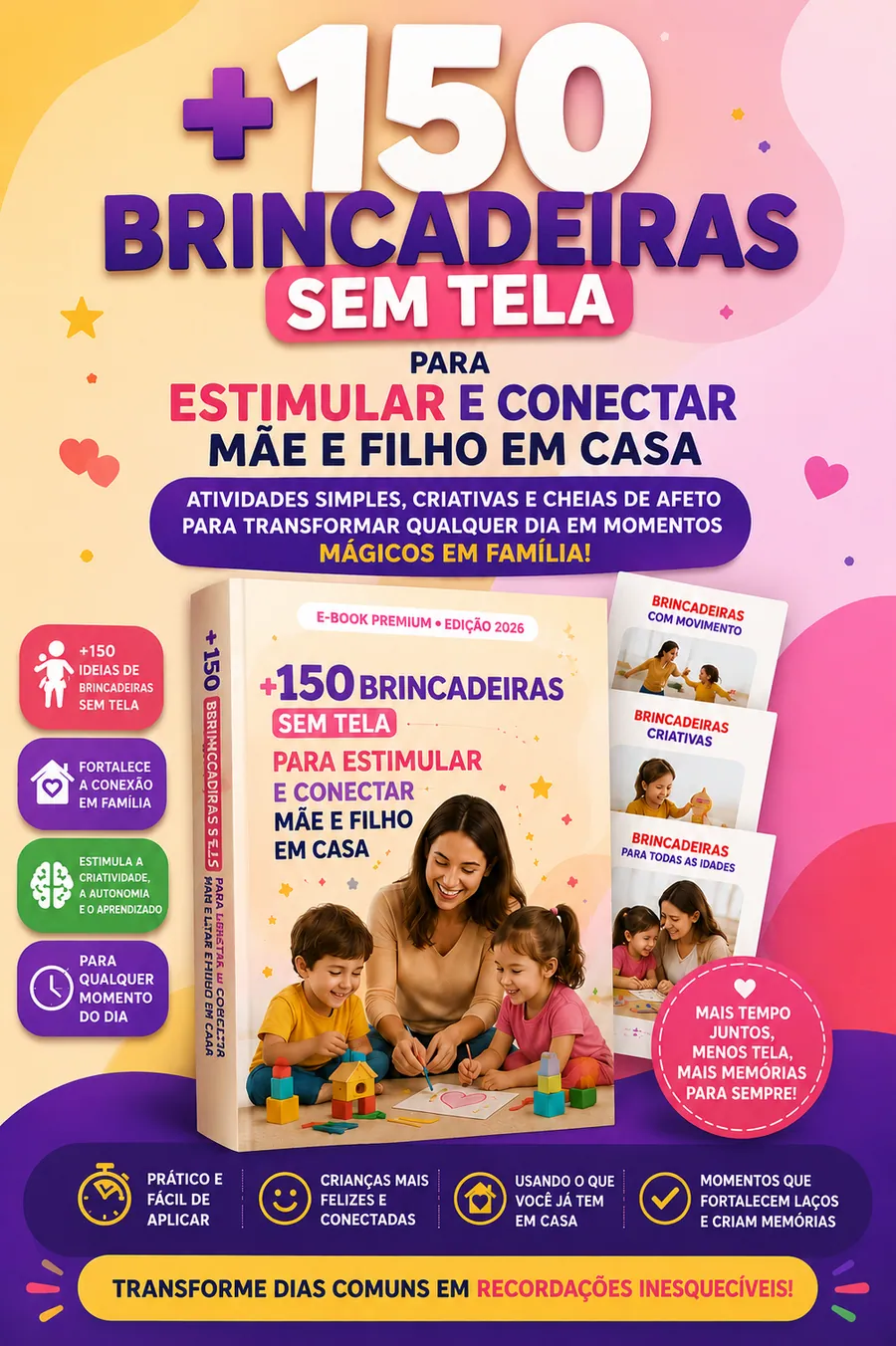 Capa do produto +150 Brincadeiras Sem Tela